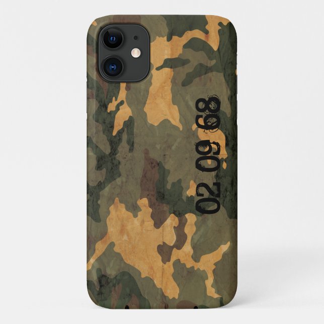 Capa Para iPhone 11 Muster de Camouflage (Verso)