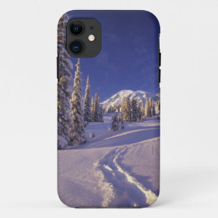 Capa Para iPhone 11 NA, EUA, Washington, Mt. Rainier NP, Neve