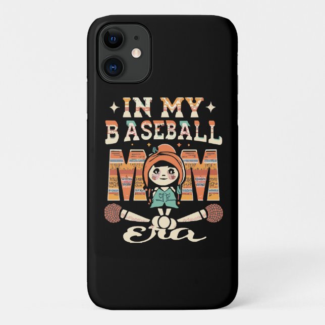 Capa Para iPhone 11 Na Minha Era de Mãe de Beisebol (Verso)