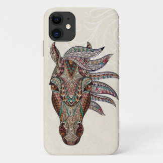 Capa Para iPhone 11 Na moda de Arte de Cavalo de Mandala e Pacífica