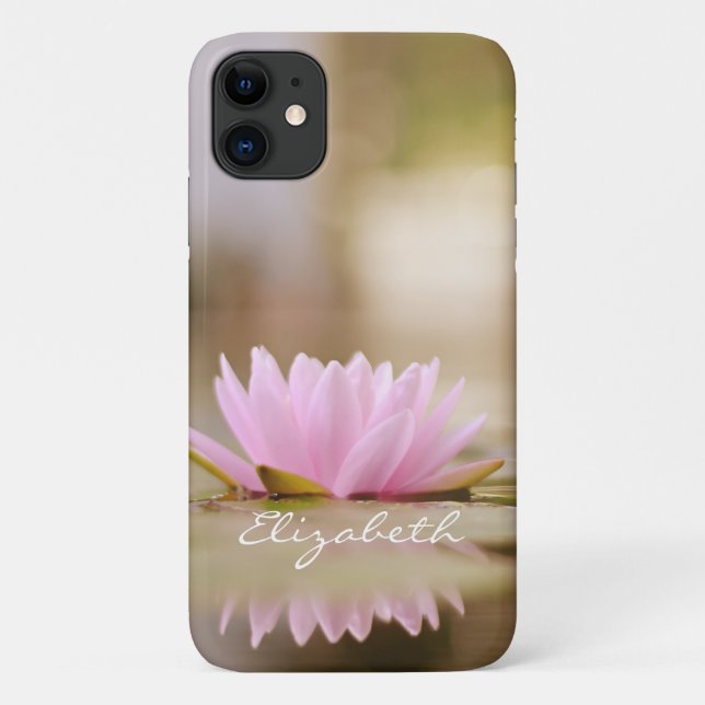 Capa Para iPhone 11 Na moda Lotus Flower Landscape, Zen (Verso)