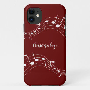 Capa Para iPhone 11 Na moda Music Notes Trendy Legal Personalizado Cas