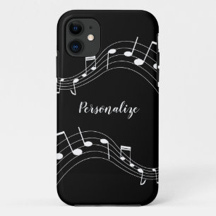 Capa Para iPhone 11 Na moda Music Notes Trendy Legal Personalizado Cas