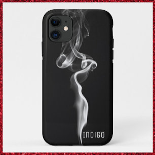 Capa Para iPhone 11 Na moda Negro e Cinza Fumaça
