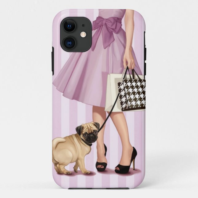 Capa Para iPhone 11 Na moda promenade (Verso)