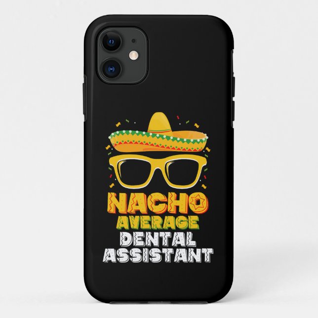 Capa Para iPhone 11 Nacho Média dos Dentários Subventivos Cinco De May (Verso)