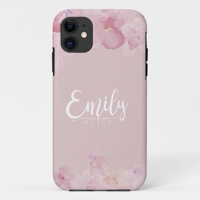 Capa Para iPhone 11 Name Emily (Verso)