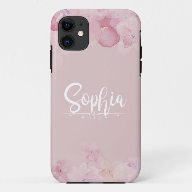 Capa Para iPhone 11 Name Sophia (Verso)