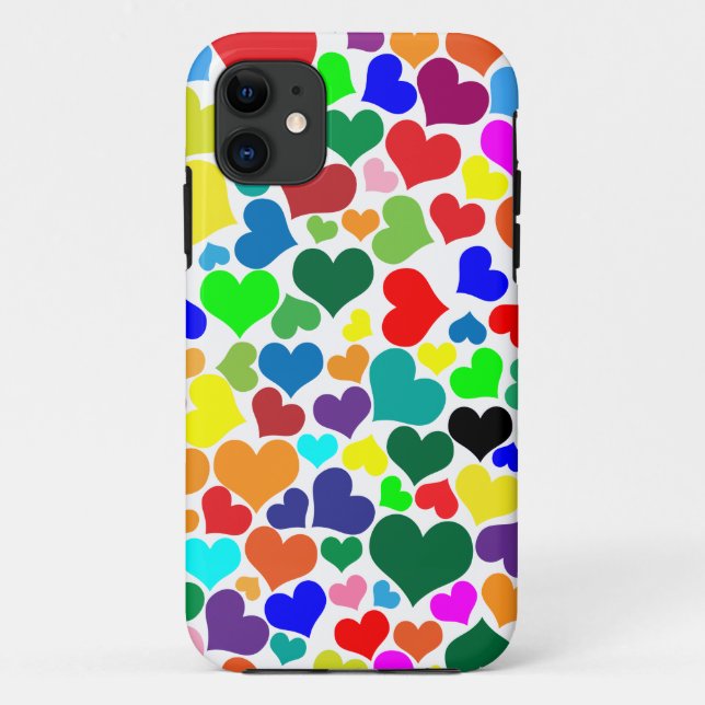 Capa Para iPhone 11 namorados arco-íris (Verso)