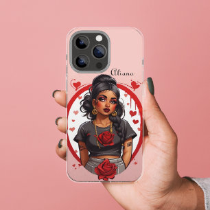 Capa Para iPhone 11 Namorados de arte inspirado no BohoVintage Retro W