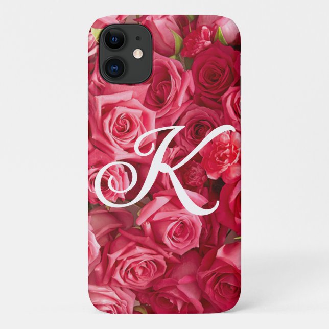 Capa Para iPhone 11 Namorados rosas (Verso)