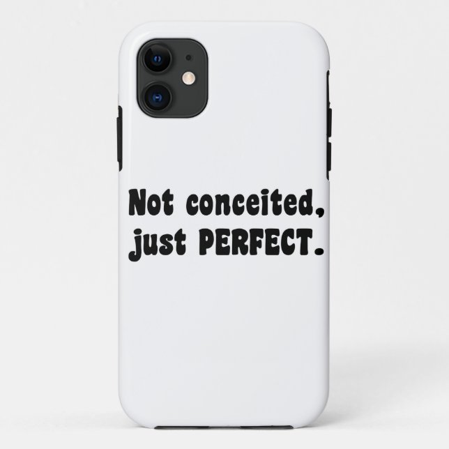 Capa Para iPhone 11 Não Concebido, Apenas Perfeito (Verso)