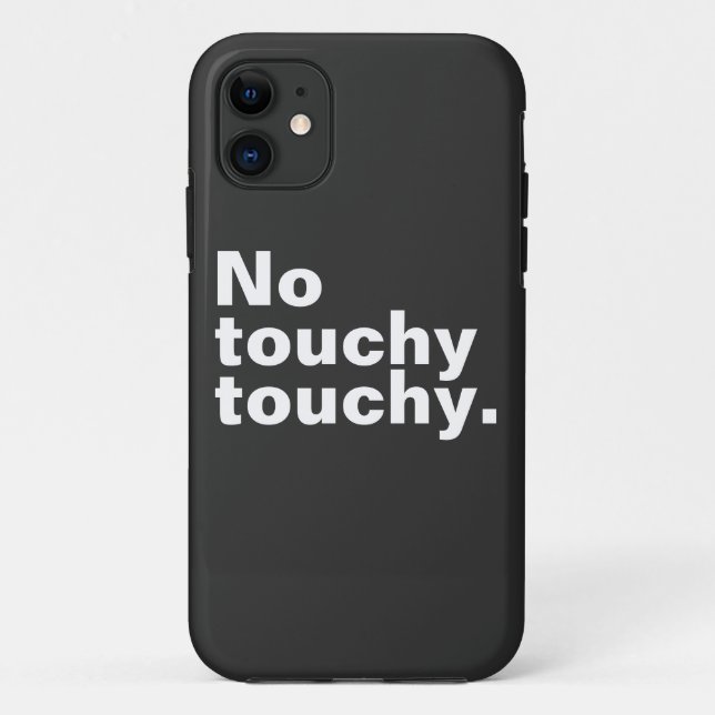 Capa Para iPhone 11 Não há design introvertido sensível e engraçado (Verso)