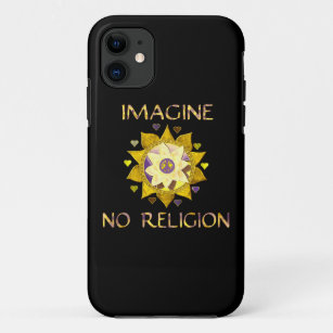 Capa Para iPhone 11 Não imagine nenhuma religião
