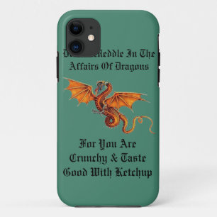 Capa Para iPhone 11 Não intrometa nos casos dos dragões