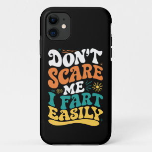 Capa Para iPhone 11 Não Me Assuste Eu Peido Facilmente Frase Engraçada