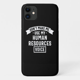 Capa Para iPhone 11 não me faça usar minha voz dela, trabalho engraçad