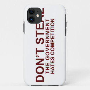 Capa Para iPhone 11 Não roube - a competição dos ódios do governo