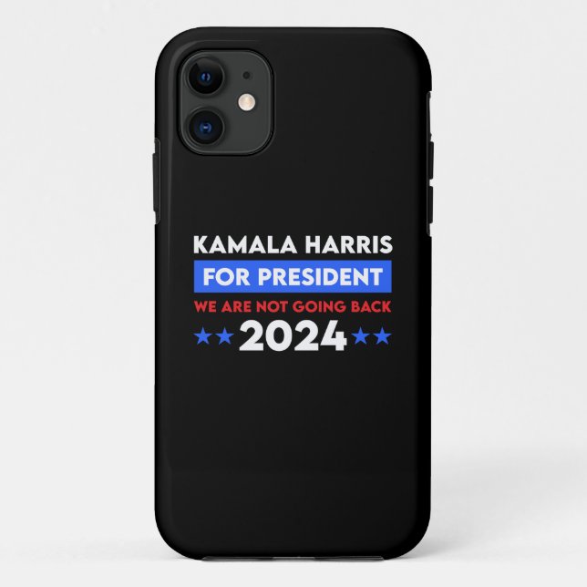Capa Para iPhone 11 Não Vamos Voltar Para Kamala Harris Para O Preside (Verso)