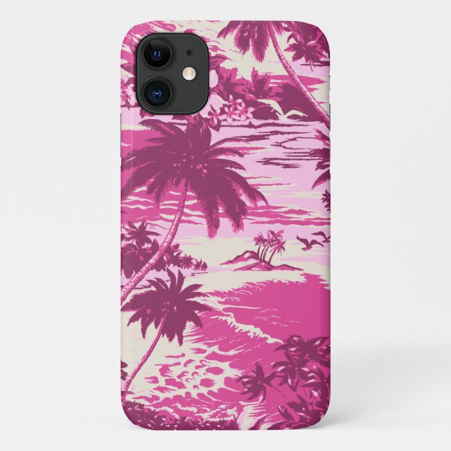 Capa Para iPhone 11 Napili Bay Hawaiian Island - Cor-de-rosa (Verso)