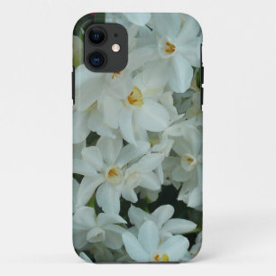 Capa Para iPhone 11 Narciso Branco Delicado de Paperwhite Flores