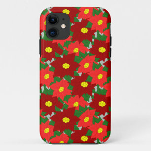 Capa Para iPhone 11 Natal Poinsettias