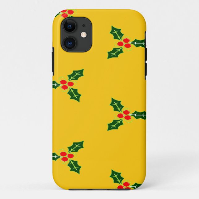 Capa Para iPhone 11 Natal sagrado em laranja (Verso)
