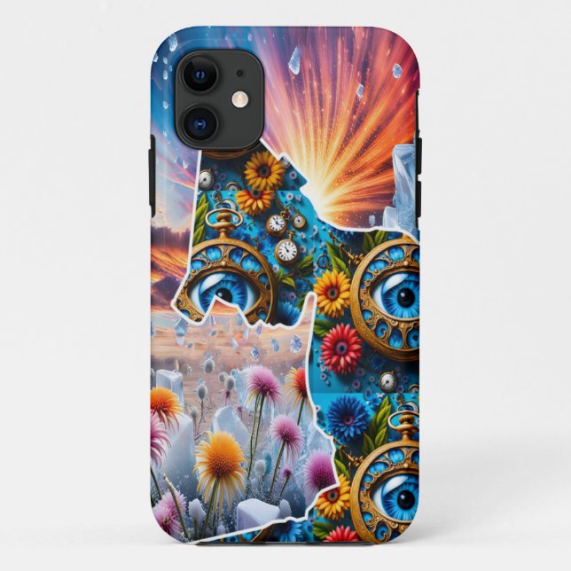 Capa Para iPhone 11 Natureza com Tempo (Verso)