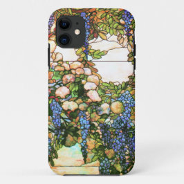 Capa Para iPhone 11 Natureza de Tiffany do vitral de Nouveau da arte