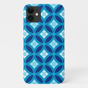 Capa Para iPhone 11 Navio com Motif Flor, Azul Indigo Profundo