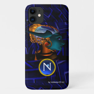 Capa Para iPhone 11 NEMES/HYPER ANDROID,Blue Science Fiction Monograma