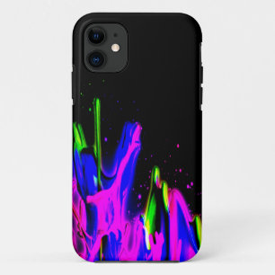 Capa Para iPhone 11 Neon Paint Splash Colorido. PERSONALIZAR TI