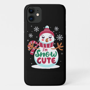 Capa Para iPhone 11 Neve Fofa! Abrace o Charme Invernal do Natal