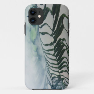 Capa Para iPhone 11 Névoa da manhã acima dos campos do arroz
