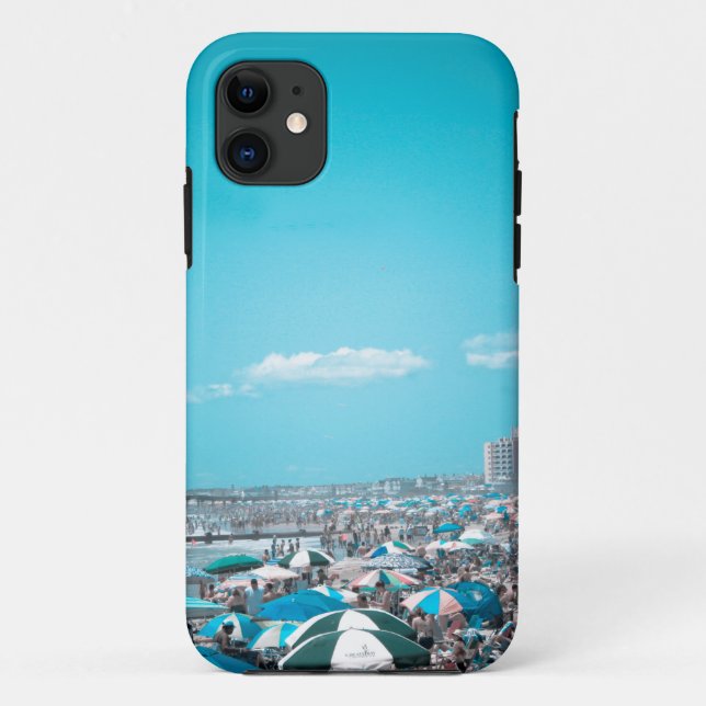 Capa Para iPhone 11 New Jersey Coastal Beach Art (Verso)