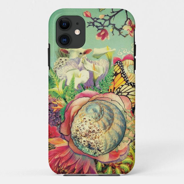 Capa Para iPhone 11 New Zealand collage (Verso)