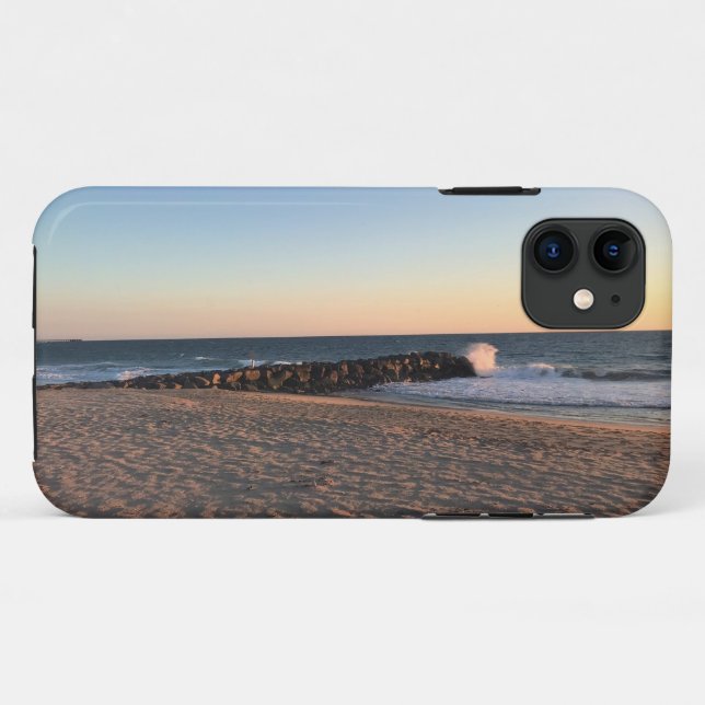 Capa Para iPhone 11 Newport Beach em Sunset, Califórnia (Verso (horizontal))