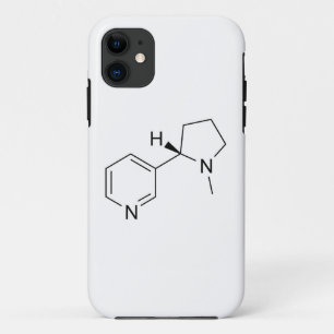 Capa Para iPhone 11 nicotina: fórmula química: elementos simbólicos