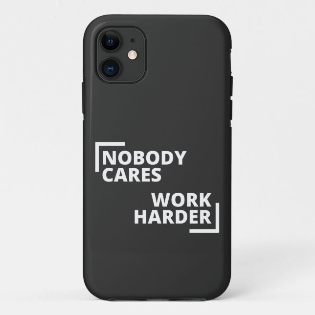 Capa Para iPhone 11 Ninguém se importa de trabalhar mais (Verso)