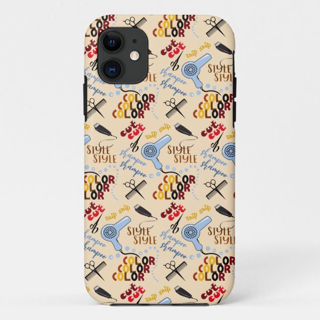 Capa Para iPhone 11 No Salão Do Cabelo (Verso)