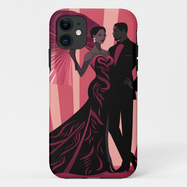 CAPA PARA iPhone 11 NOIR ELEGANCE-RED #1 (Verso)