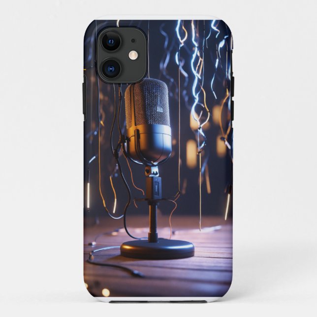 Capa Para iPhone 11 Noir Nights: The DJ Scene (Verso)