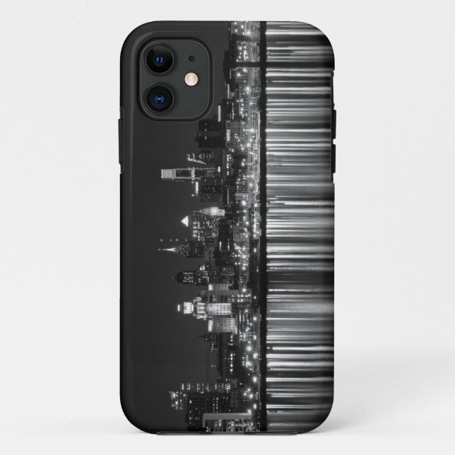 Capa Para iPhone 11 Noite b/w de Philly (Verso)