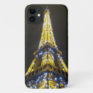 Capa Para iPhone 11 noite brilhante do Eiffel