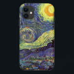 Capa Para iPhone 11 Noite estrelado de Vincent van Gogh<br><div class="desc">Noite estrelado de Vincent van Gogh</div>