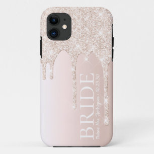 Capa Para iPhone 11 Noiva Futuro Sra Brilho Rosa