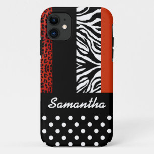 Capa Para iPhone 11 Nome animal do costume do impressão das bolinhas