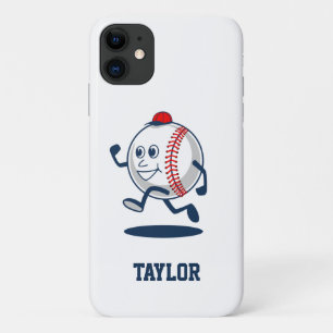 Capa Para iPhone 11 Nome do desenho animado personalizado do beisebol