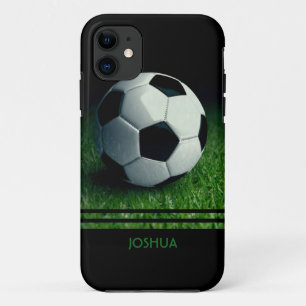 Capa Para iPhone 11 Nome Personalizado da Bola de Futebol Futebol