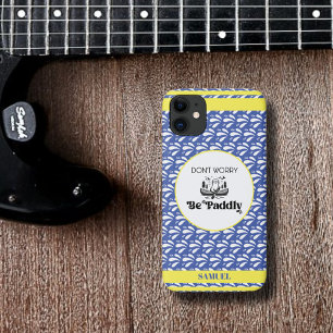 Capa Para iPhone 11 Nome Personalizado da Canoa Ocupada com Padrão de 